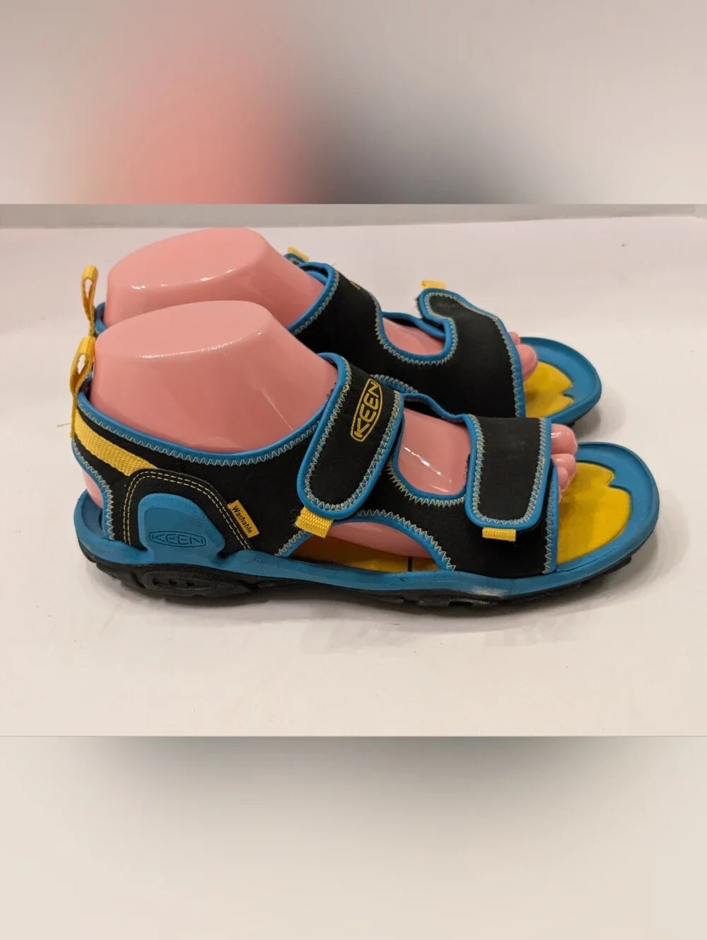 Keen Big Kid Boy's 6 Blue Black Knotch Creek Open Toe Water Shoes Sandals